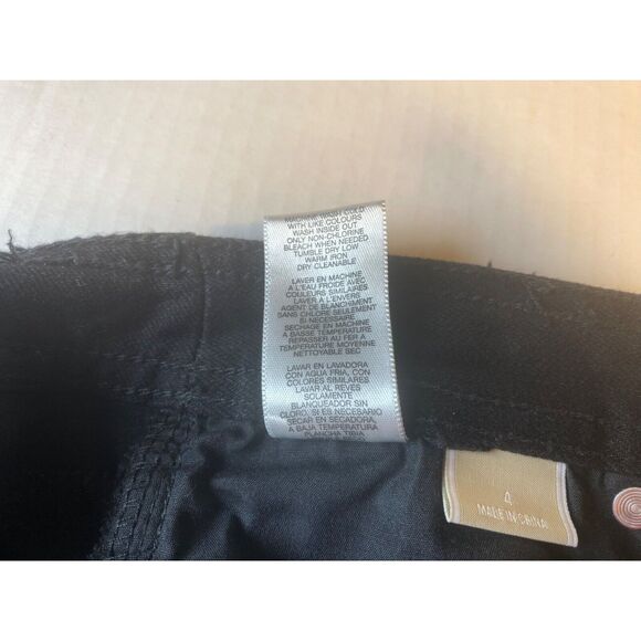 Michael Kors Black Studded Skinny Ankle Women Jeans Size 4 Great Condition - Picture 5 of 14